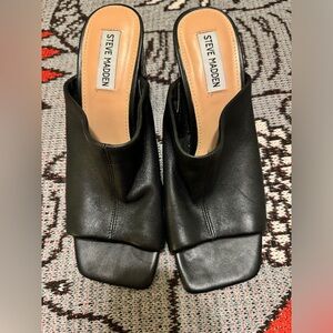 Black Steve Madden Mule Sandal